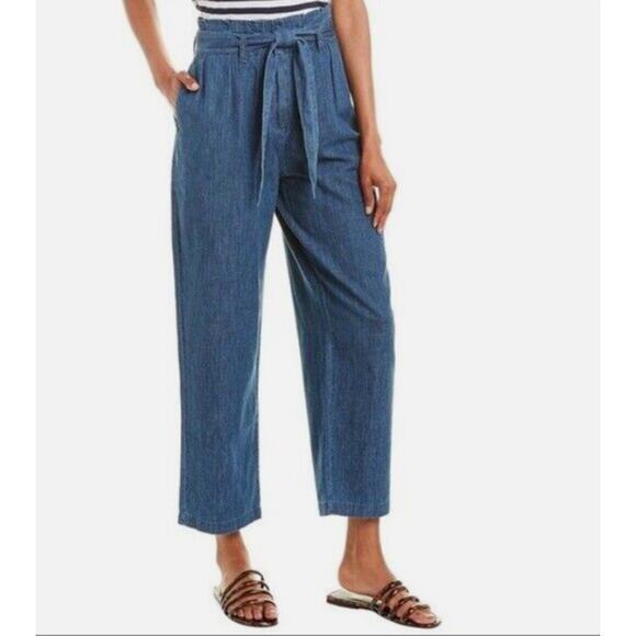 J. Crew Pants - J. CREW NWT Paperbag Tie Waist Ankle Jean Pants in Chambray  // 2